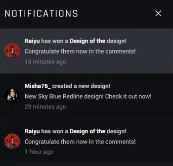 Preview for Design of the Day notifications text is wrong.