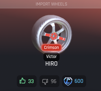 Preview for Crimson Hiro - A great wheel but so much hate for some reason